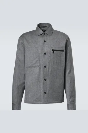 Ermenegildo Zegna Padded wool mÃ©lange overshirt
