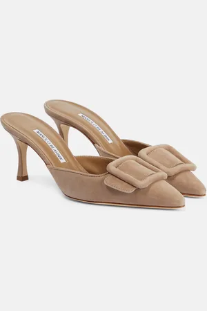 Manolo Blahnik Maysale 70 suede mules