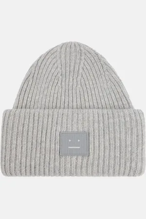 Acne Studios Pansy ribbed-knit wool beanie