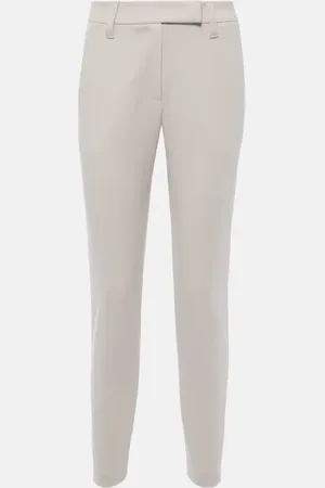 Brunello Cucinelli Cotton-blend slim pants