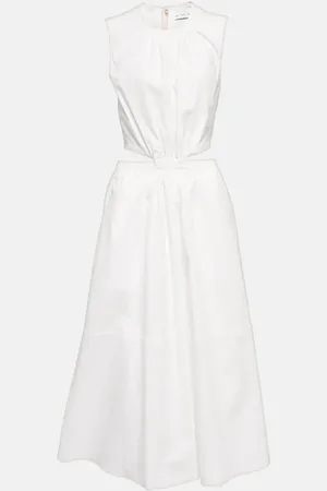 Proenza Schouler Label cutout cotton midi dress