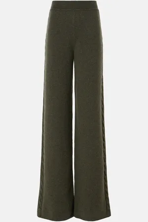 Loro Piana Napier cashmere wide-leg pants