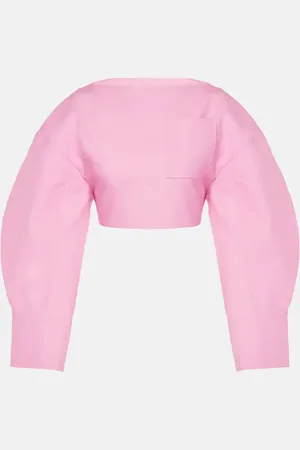 Jacquemus Casaco wool and silk crop top