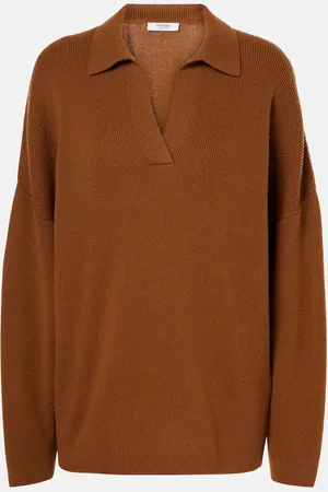 Fforme Louise wool and cashmere polo sweater
