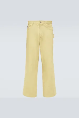 BODE Brook cotton canvas wide-leg pants
