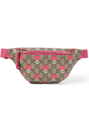 Gucci GG canvas printed faux leather belt bag