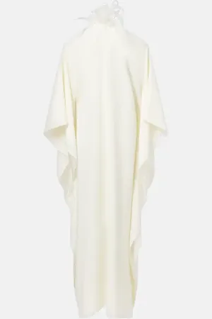 ‎Taller Marmo‎ Feather-trimmed off-shoulder gown