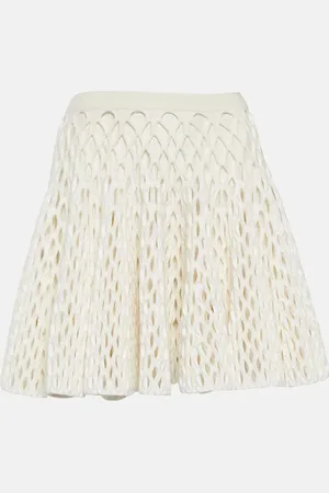 Alaïa High-rise knit miniskirt