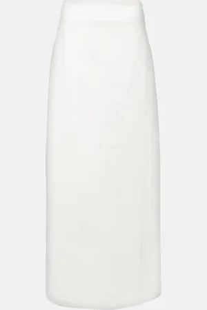 Adriana Degreas Cotton-blend maxi skirt