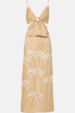 JOHANNA ORTIZ Sea Swirl tie-detail cutout midi dress