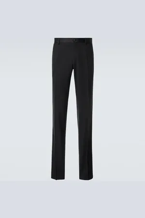 Dolce & Gabbana Wool and silk-blend tuxedo pants