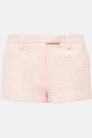 Alessandra Rich Sequined tweed shorts