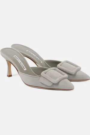 Manolo Blahnik Maysale suede mules