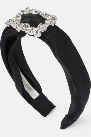 Jennifer Behr Elise embellished silk headband