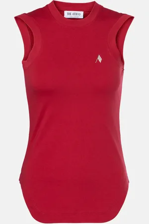 The Attico Reese cotton jersey tank top
