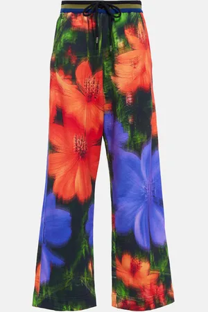 DRIES VAN NOTEN Printed cotton sweatpants