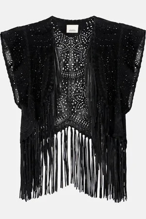 Isabel Marant Edita fringed leather vest