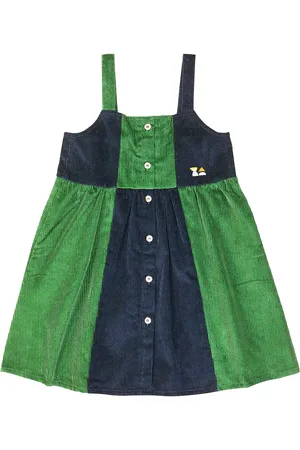Bobo Choses Patchwork cotton corduroy dress