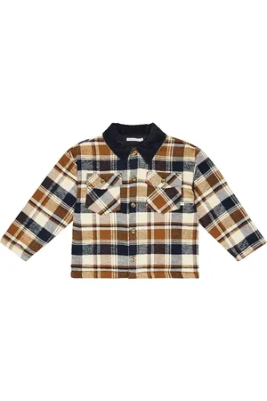 The New Society Thomas checked cotton overshirt