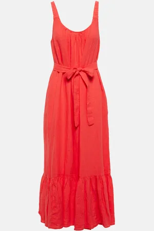 Velvet Linen maxi dress