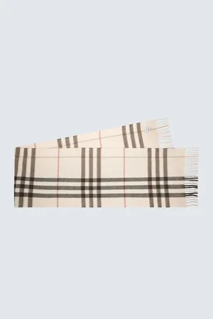Burberry Check cashmere scarf