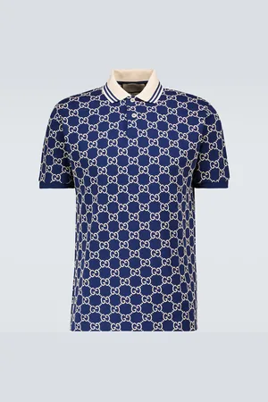 Gucci Short-sleeved monogrammed polo
