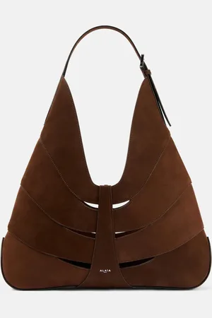 Alaïa Delta suede shoulder bag