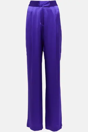 The Sei High-rise wide-leg silk satin pants