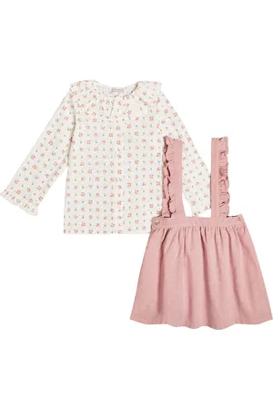 La Coqueta Agata cotton-blend shirt and skirt