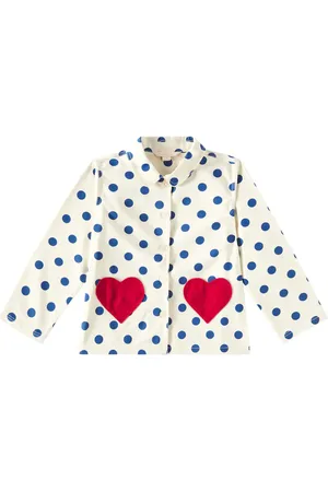 Konges Sløjd Nola polka-dot cotton jacket