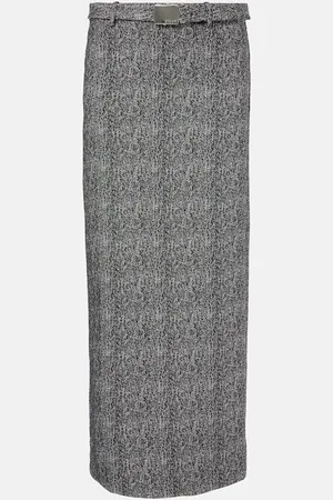 Staud Murray herringbone maxi skirt