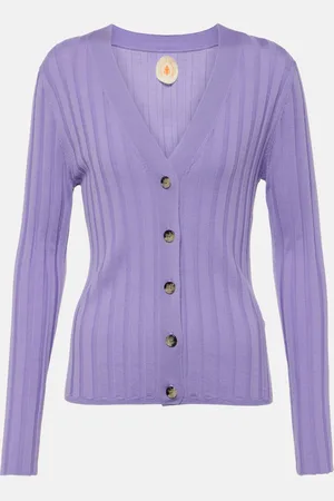 Jardin des Orangers Ribbed-knit virgin wool cardigan