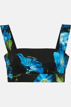 Dolce & Gabbana Floral cotton bra top