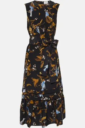Erdem Printed silk midi dress