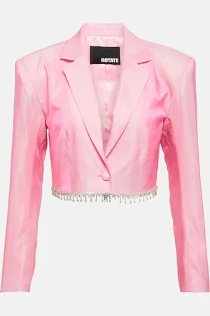 ROTATE Embellished cropped blazer