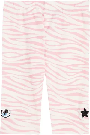 MONNALISA X Chiara Ferragni Baby zebra-print cotton-blend leggings