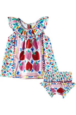 FÁBULA Baby printed cotton dress