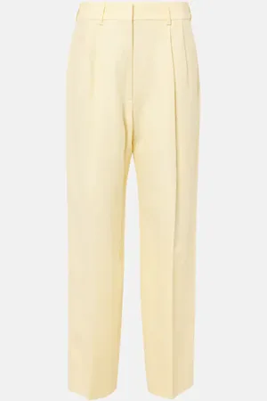 Blazé Milano Clarity Fox linen straight pants