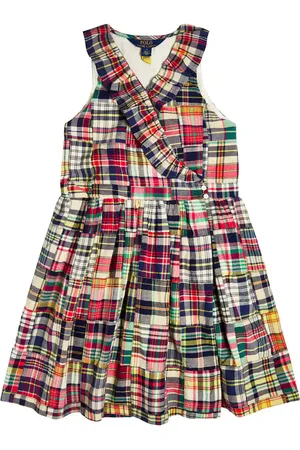Ralph Lauren Checked tiered cotton dress
