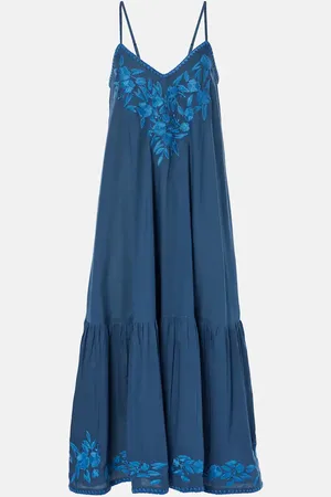 Juliet Dunn Cotton chambray midi dress
