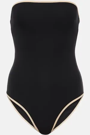 Totême Strapless jersey swimsuit