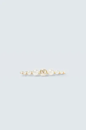 VALENTINO GARAVANI Faux pearl-embellished tie pin