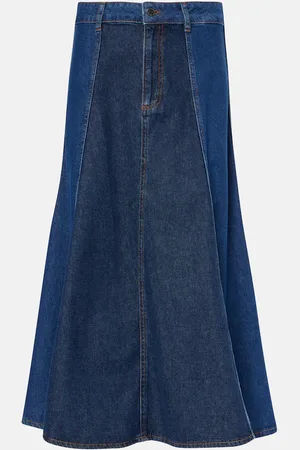 AG Jeans Arles midi denim skirt