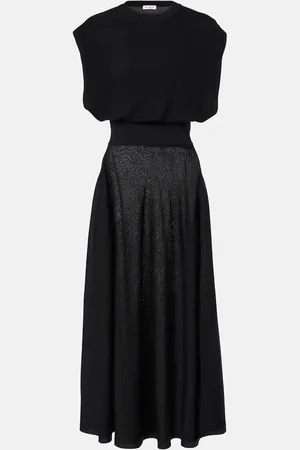 Alaïa Wool-blend midi dress