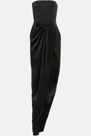 ALEX PERRY Ledger strapless satin gown