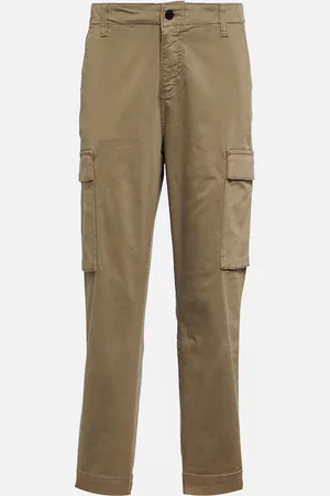 AG Jeans Cropped cotton-blend cargo pants