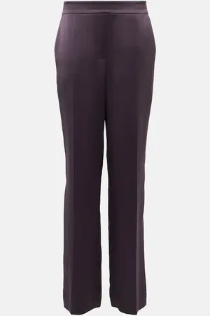 Joseph Tova high-rise silk satin wide-leg pants