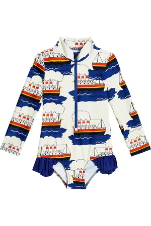 Mini Rodini Printed rashguard swimsuit