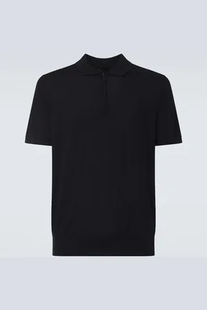 Loro Piana Wool zip-up polo shirt