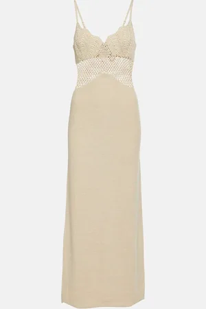 Staud Knitted cotton-blend maxi dress